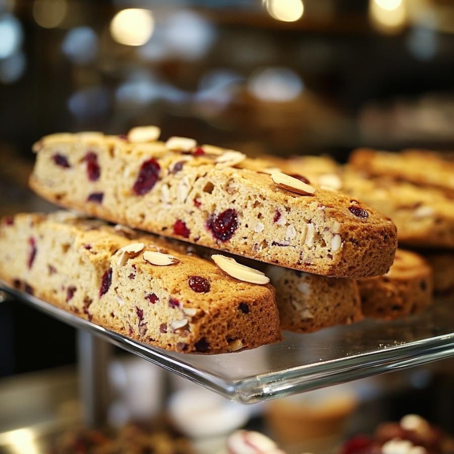 Cranberry Almond Biscotti - made with Fresh Cranberries!