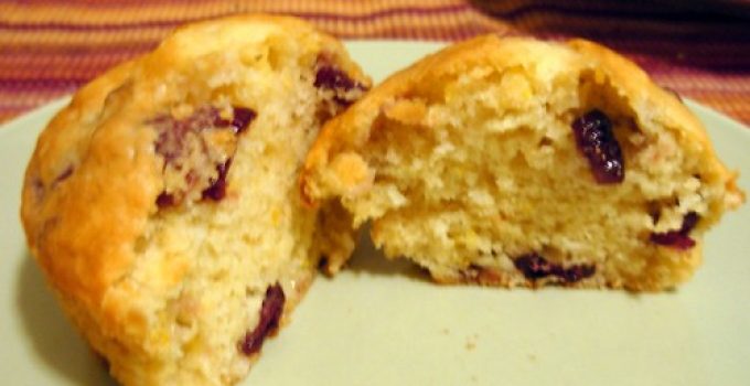 Lemon Cranberry Muffins